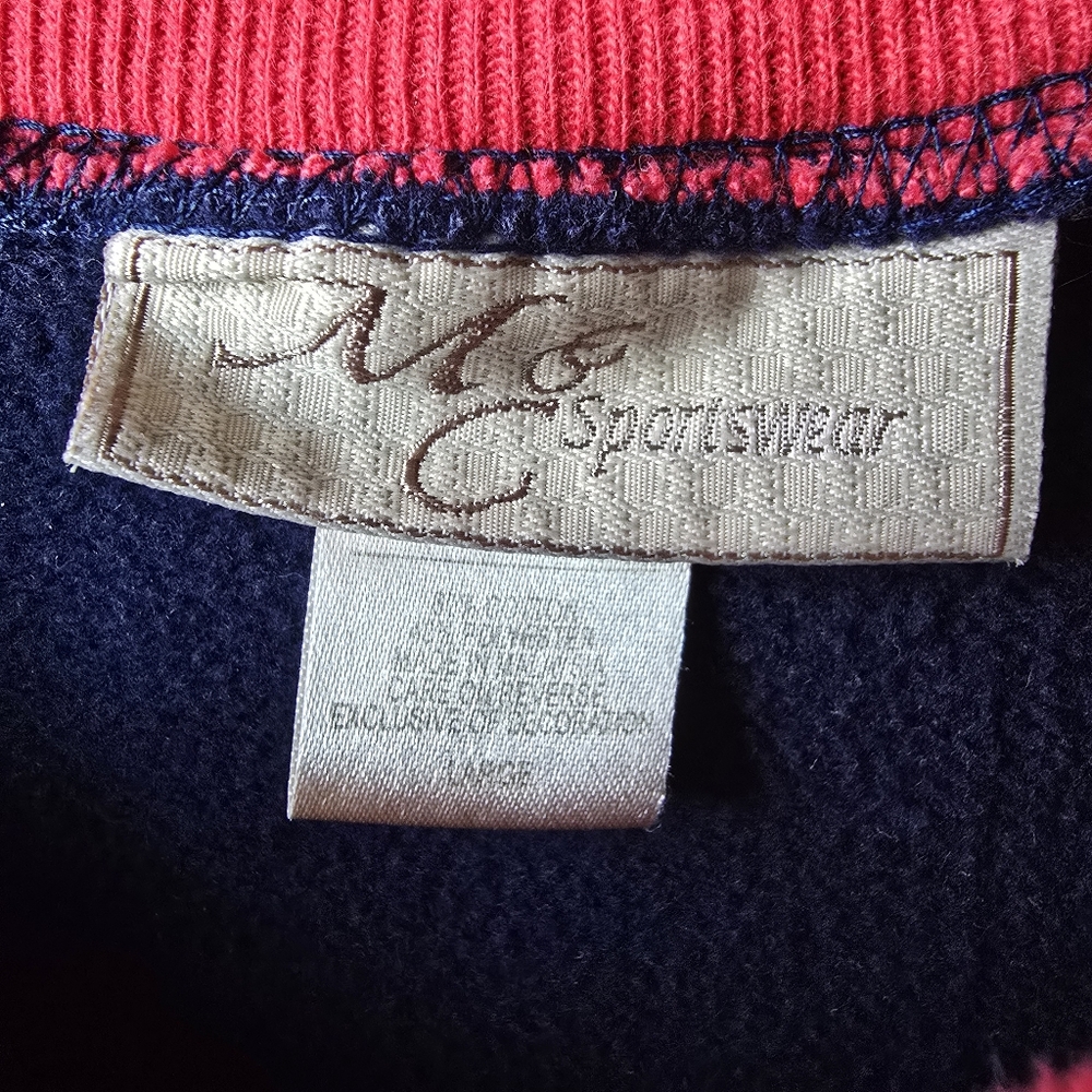 Vintage MC Sportswear  Sweatshirt Embroidered Dog Paw Prints Womens Large - Picture 4 of 7